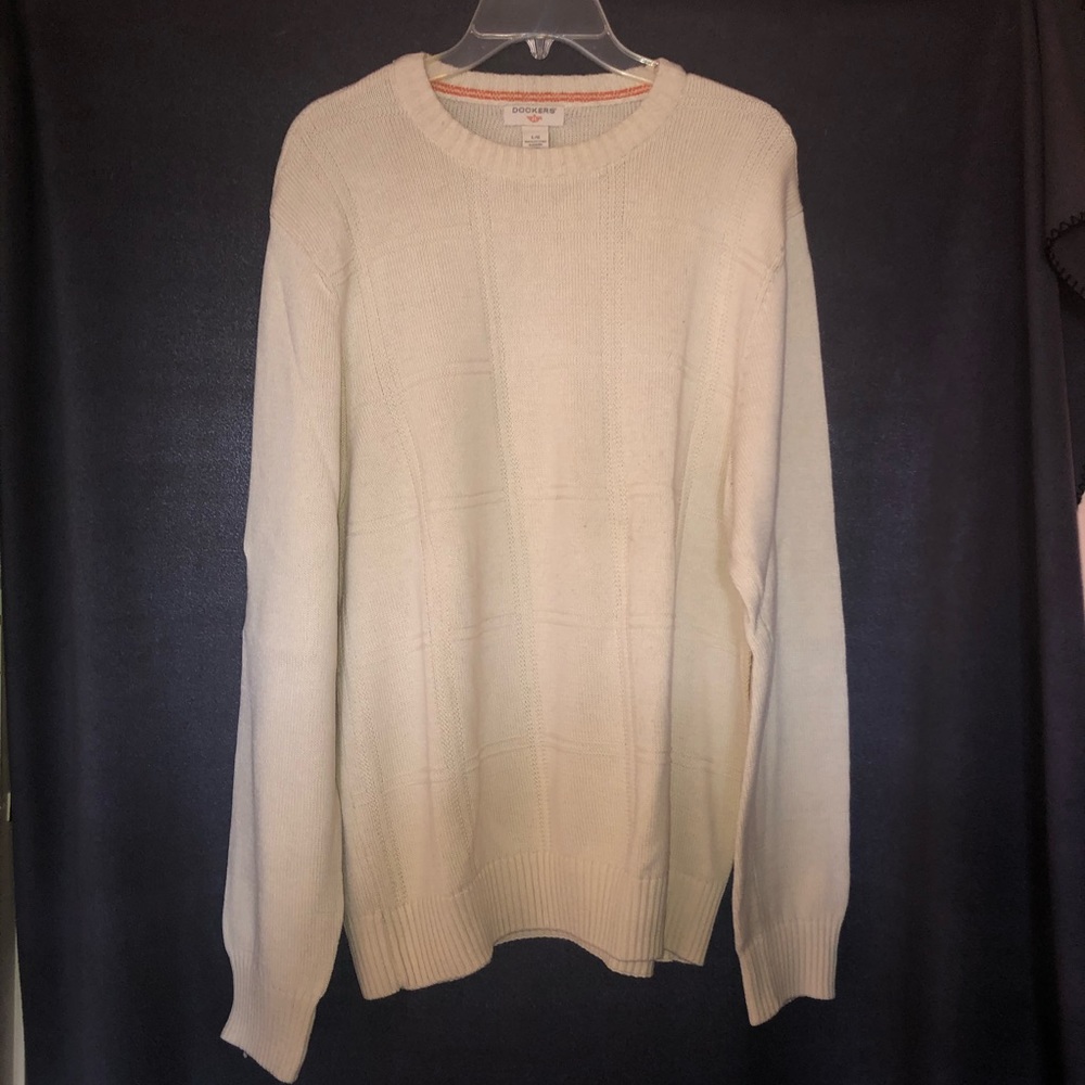 Men’s off-white Dockers sweater - Picture 1 of 3
